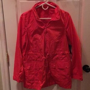 Coral packable jacket NWT